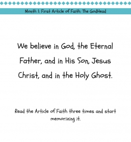Articles of Faith Packet Month 1: First Article of Faith-The Godhead