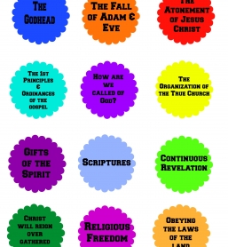 13 articles of faith file folder