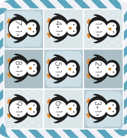 Penguin Counting File Folder